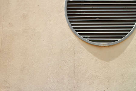 outdoor wall with metal detail