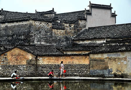 Huizhou hongcun sceneryのeditorial素材