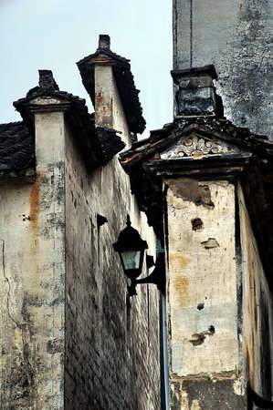 ancient wall lampの写真素材