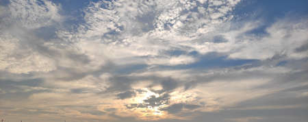 Sunset and sky beutiful landscape background