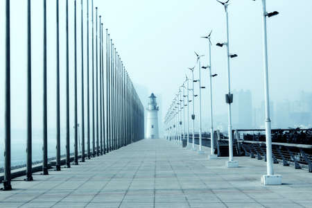 In the city of Chinese Lighthouseの写真素材