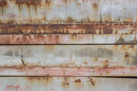 Local feature of the color paint mottled weathered rust