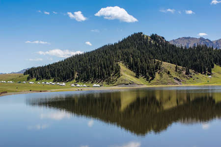 The picturesque Grand Canyon of the Tianshan Mountainsの写真素材