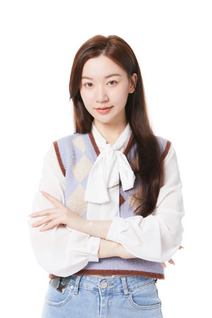 image of beautiful woman staffの写真素材