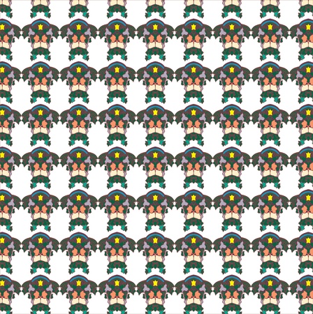 seamless ornamental patternのイラスト素材