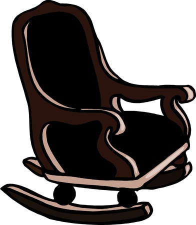 rocking chair のイラスト素材