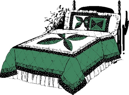 Cartoon Bed のイラスト素材