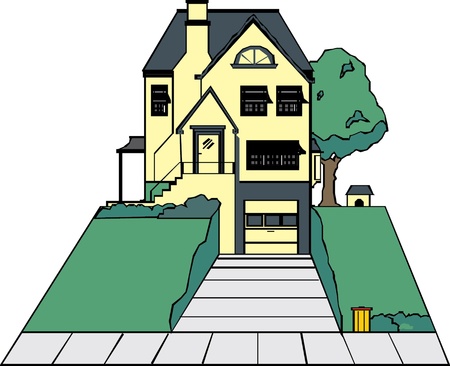 illustration of houseのイラスト素材