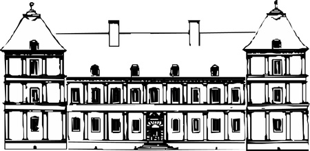 House Icon. Black and whiteのイラスト素材