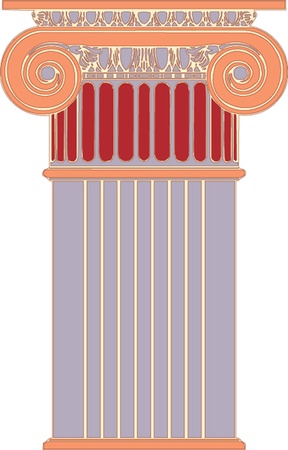 Antique column pillarのイラスト素材