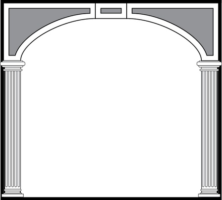 Antique column pillarのイラスト素材
