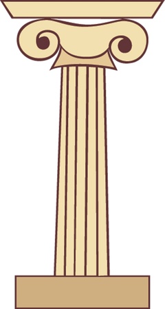 Antique column pillarのイラスト素材