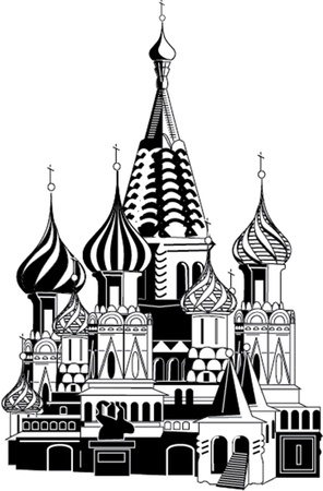 saint basil cathedral illustrationのイラスト素材