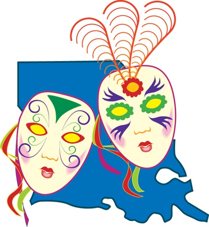 festive carnival masksのイラスト素材