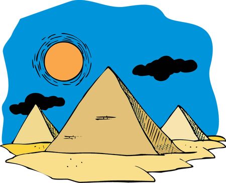 pyramidsのイラスト素材