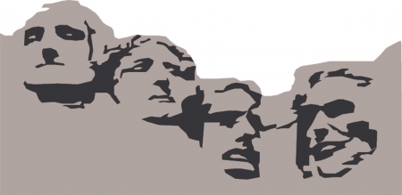 Presidents of Mount Rushmoreのイラスト素材