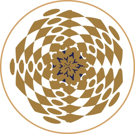 Patterns in a circleのイラスト素材