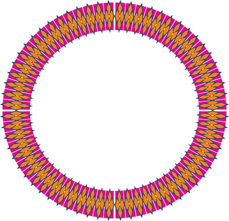 ornamental borders circle frameのイラスト素材