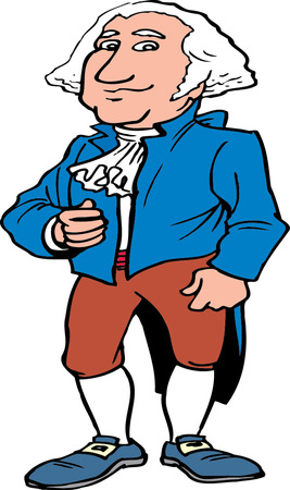 Vector illustration of George Washington のイラスト素材