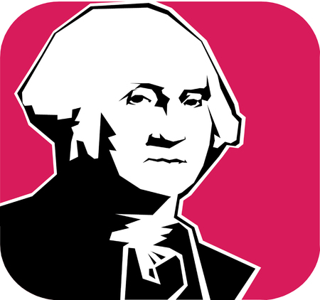 Vector illustration of George Washington のイラスト素材