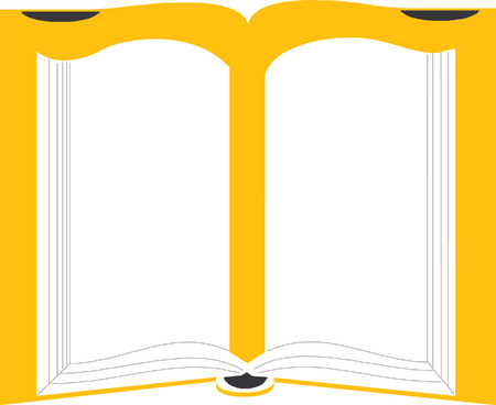 Open book illustration のイラスト素材