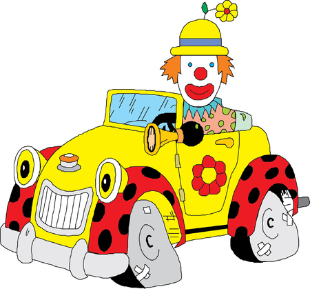 clown illustrationのイラスト素材