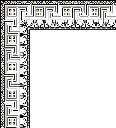 celtic oriental border のイラスト素材