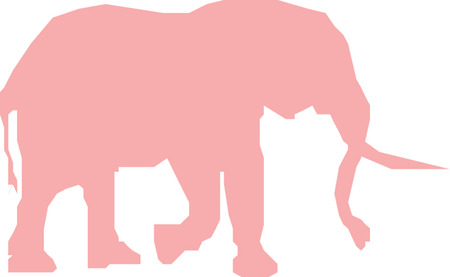 Elefant silhouetteのイラスト素材