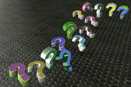 question mark iconsの写真素材