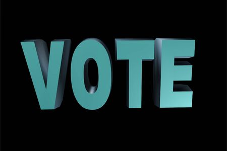 Vote 3D textの写真素材