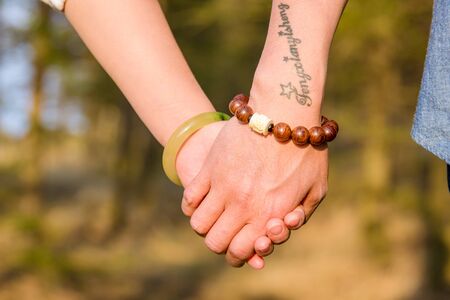 Hand in handのeditorial素材