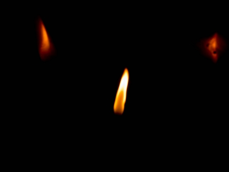 Fire in the dark placeの写真素材