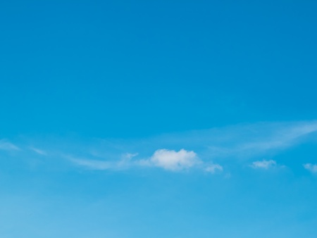A white clound on the blue skyの写真素材