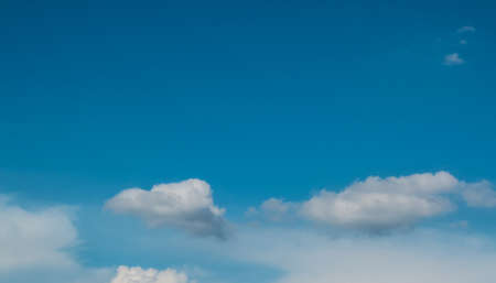 A white clound on the blue skyの写真素材