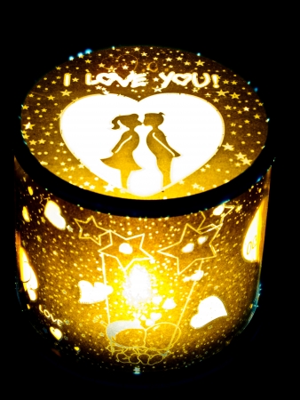 a lamp master light i love youの写真素材