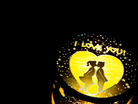 a lamp master light i love youの写真素材