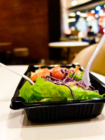 salad with salad dressing japanese sauce