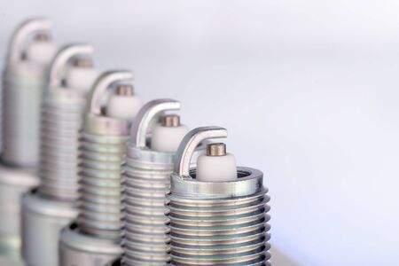 spark plug on white background