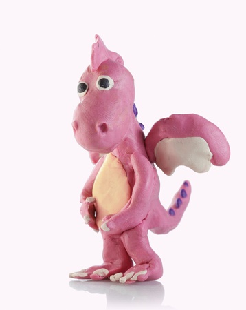 dragon from plasticineの写真素材
