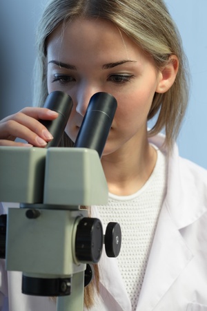 beauty scientist in chemical laboratoryの写真素材