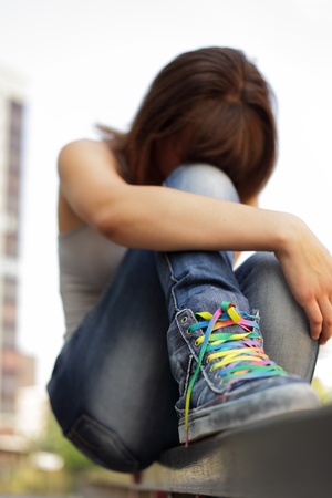teenager problemの写真素材
