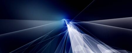 abstract blue background with soft curvesの写真素材