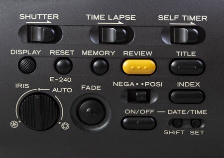 Video Camera Control Panel Close Upの写真素材