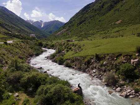 panoramic view of the alpan mountains