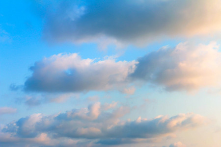 Colourful of sky and clouds in the morning is abstract background