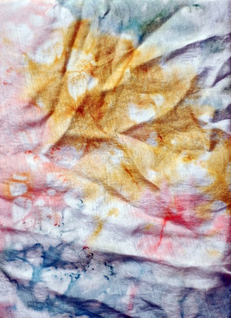 silk batik of bright and pastel colorsの写真素材