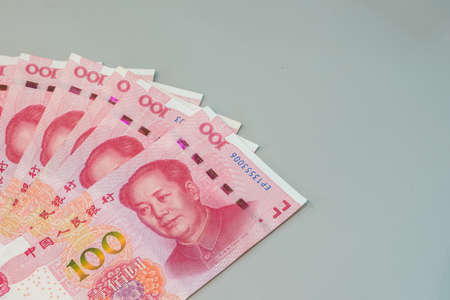 Chinese yuan banknotes, China's currency.