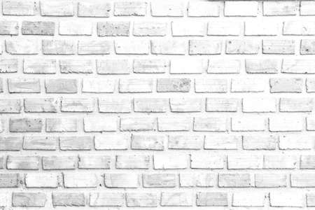 White brick wall texture and background for room wall and wallpaper interior and exterior design.の写真素材