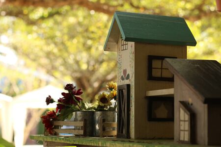 wood houseの写真素材