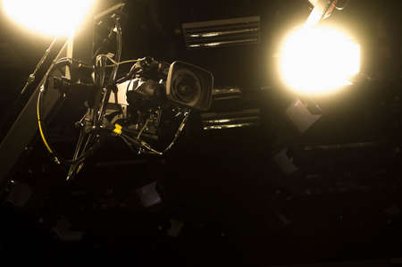 Video camera in studio
